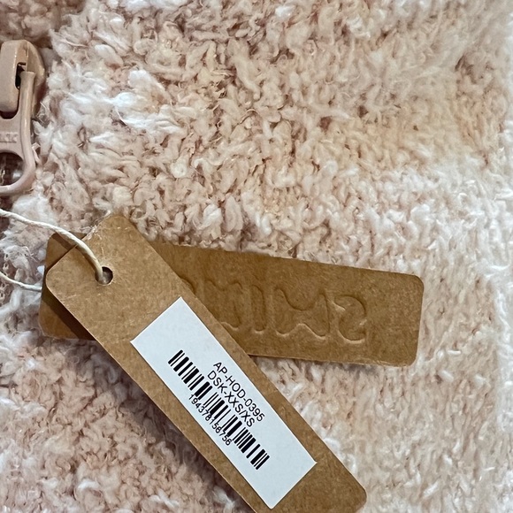 SKIMS • COZY KNIT ZIP UP HOODIE • DUSK • XXS/XS • NWT • LIGHT PINK • COMFY - Picture 4 of 4